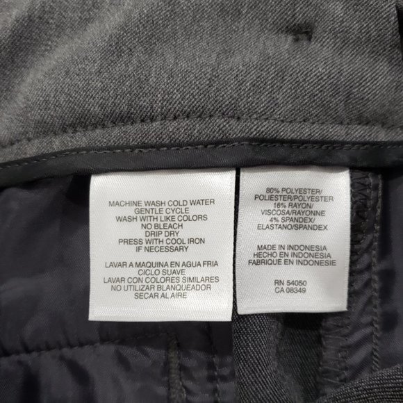 Anne Klein Gray Pants Size 10P - Picture 5 of 5